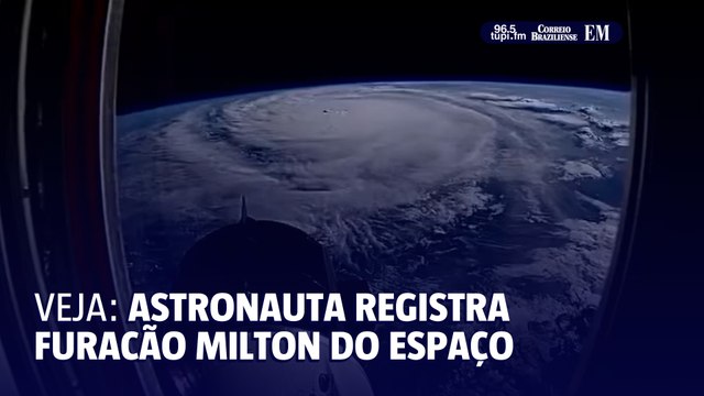 Astronauta faz imagens do Furacão Milton visto do espaço