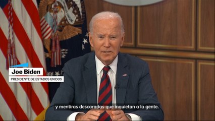 Biden manda mensaje por la desinformación sobre 'Milton'