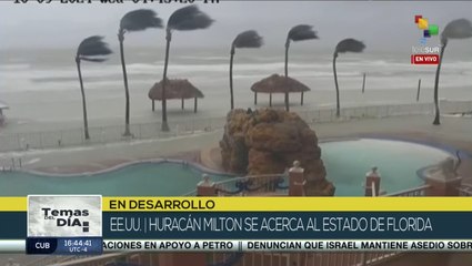 Huracán Milton se acerca al estado de Florida
