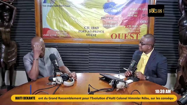 Prezidan GREH a Colonel Himmler Rébu avanse diferan metòd pou PNH, FAD'H mennen yon bon operasyon