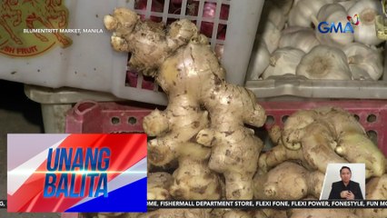 Presyo ng luya sa ilang palengke, abot sa P200/kg | Unang Balita