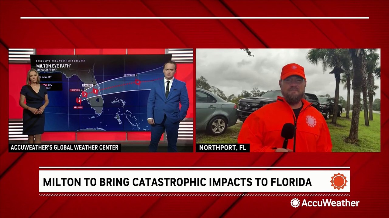 Conditions deteriorate dramatically as Hurricane Milton approaches Florida