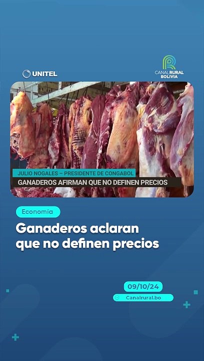 Ganaderos aclaran que no definen precios