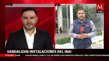 Hombre fue captado vandalizando las instalaciones del INAI