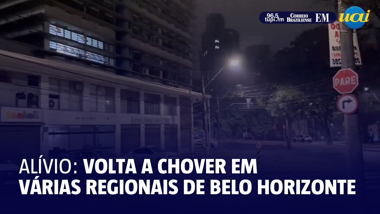 Chove em BH depois de quase seis meses