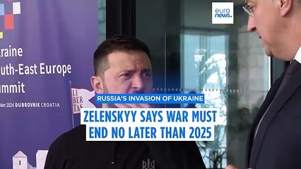 President Zelenskyy: Russia's war in Ukraine must end no later than 2025