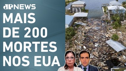 Mudanças climáticas intensificaram o furacão Helene; Dora Kramer e Vilela analisam