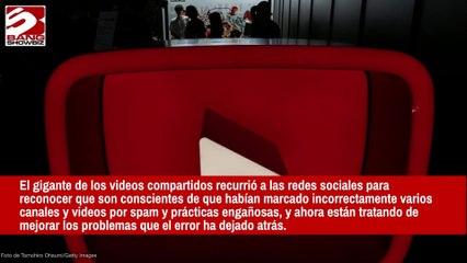Emite YouTube un comunicado después de que una 'interrupción' enorme provocara la eliminación aleatoria de cuentas