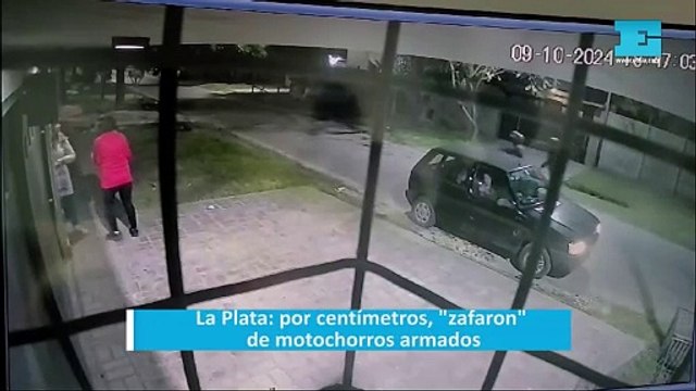 La Plata: por centímetros, zafaron de motochorros armados