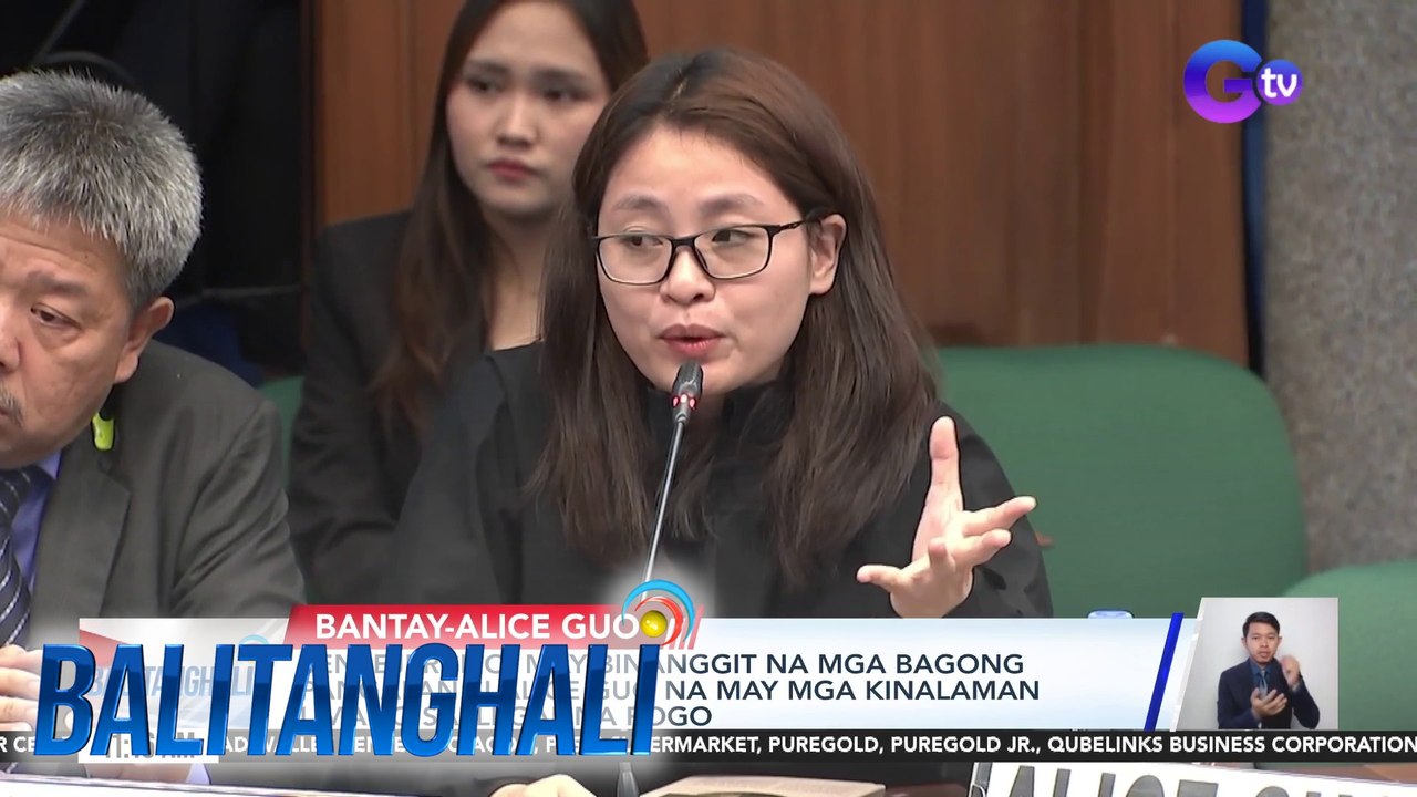 Sen. Ejercito - May binanggit na mga bagong pangalan si Alice Guo na may mga kinalaman umano sa ilegal na POGO | Balitanghali