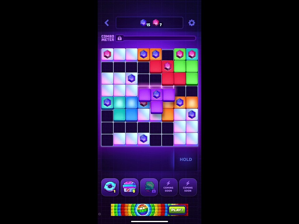 Block puzzle game play