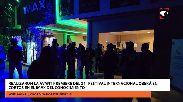 Realizaron la avant premiere del 21° Festival Internacional Oberá en Cortos en el IMAX del Conocimiento