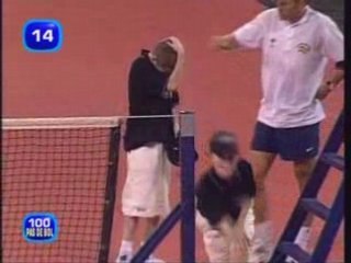 Balle Prise En Pleine Tête