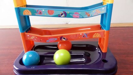 Seven types of colorful marble run races! Large balls and colorful rails