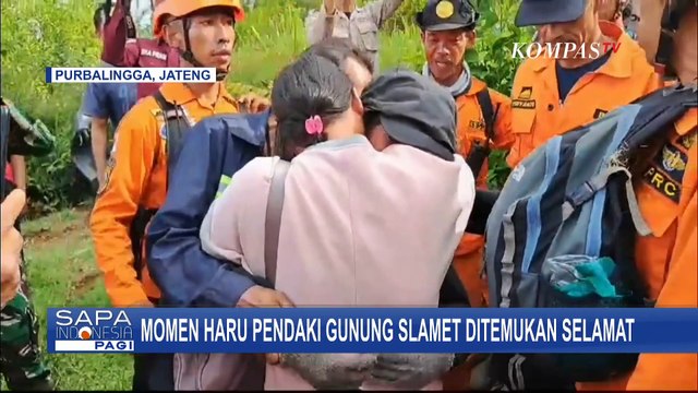 Haru! Ini Momen Gadis Pendaki Gunung Slamet yang Sempat Tersesat Bertemu dengan Ibunya