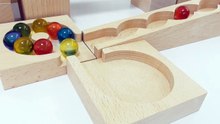 Marble Run ASMR ☆ Wooden Cuboro 2 Course Healing Sounds
