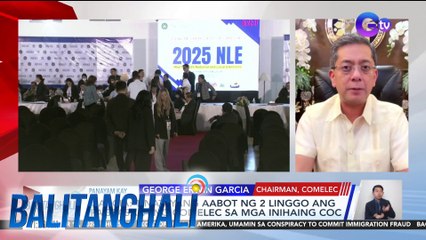 Panayam kay George Erwin Garcia, Chairman, Comelec (October 10, 2024) | Balitanghali