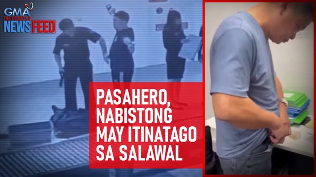 Pasahero, nabistong may itinatago sa salawal | GMA Integrated Newsfeed
