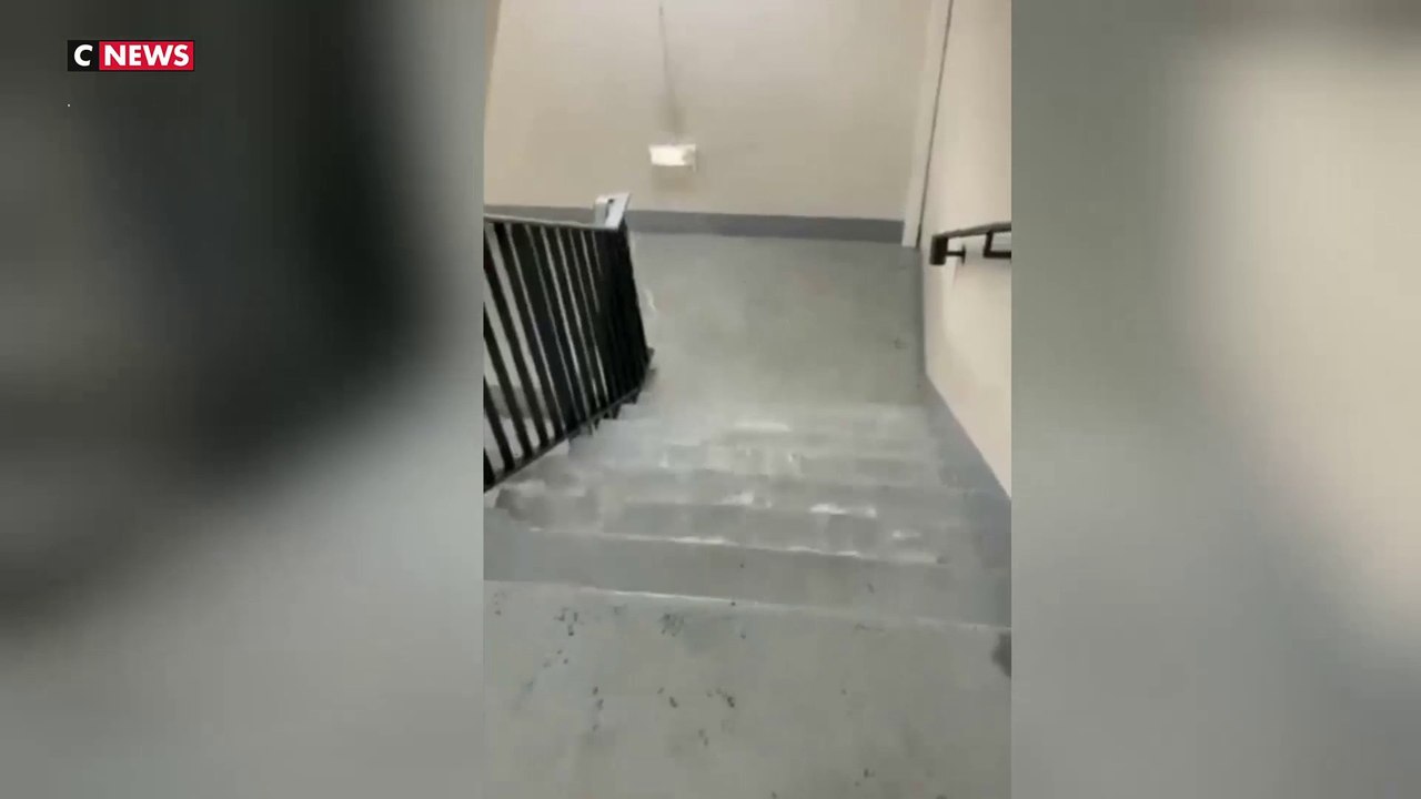 Tempête Kirk : les images impressionnantes de l'Assemblée nationale inondée