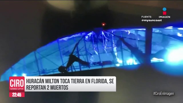 Huracán Milton tocó tierra en Florida, Estados Unidos