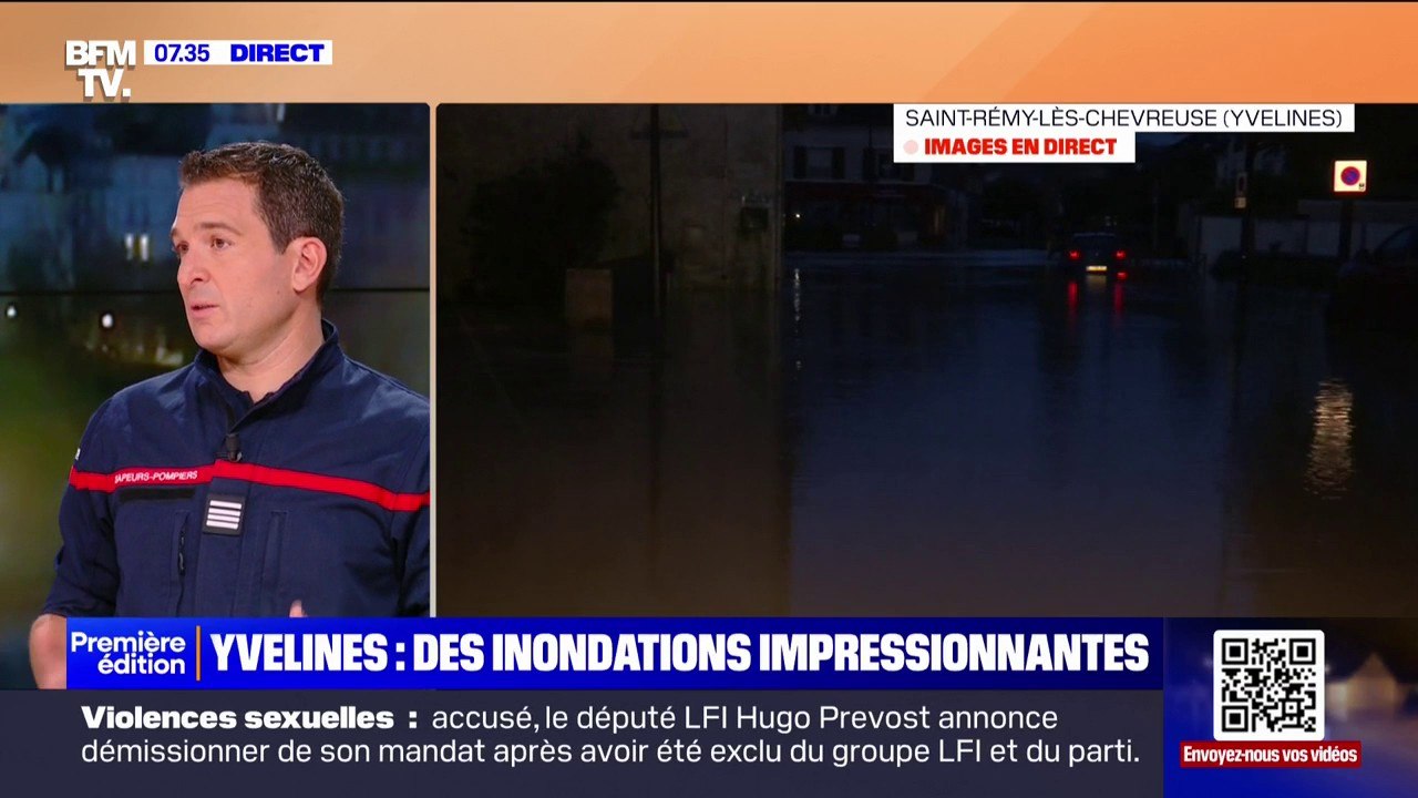 Inondations dans les Yvelines: "Pas de victime" n'est à déplorer, assure Éric Brocardi (porte-parole de la Fédération nationale des sapeurs-pompiers)