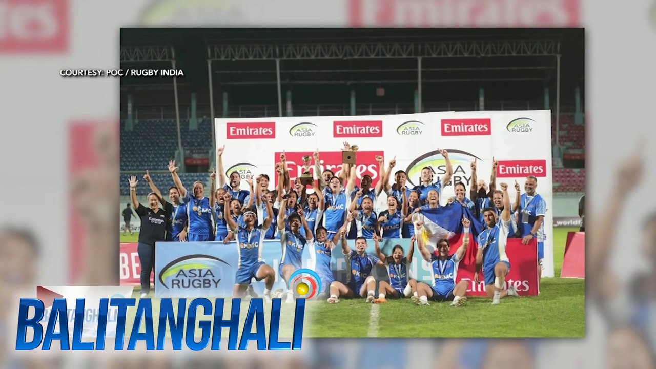 National rugby team na "Philippine Volcanoes," wagi ng 2 ginto sa Asia Rugby Emirates Sevens Trophy sa Nepal | Balitanghali