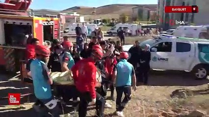 Bayburt'ta yapılan 5.8'lik deprem tatbikatı gerçeği aratmadı