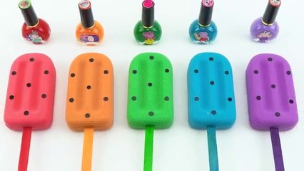 Satisfying Video l How To Make Kinetic Sand Rainbow Watermelon Ice Cream Cutting ASMR