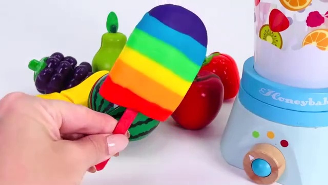 Making 3 Ice Cream out of Play-Doh _ PJ Masks Surprise, Yowie,ASMR# Little Shop cutting fruits.