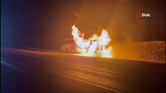 Muş'ta facia: Yolcu otobüsü seyir halinde cayır cayır yandı!