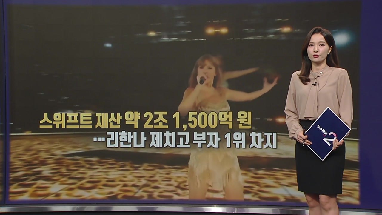 테일러 스위프트 재산 2조 넘어...전세계 여성 뮤지션 중 '최고 부자' [앵커리포트...