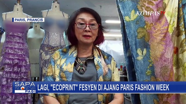 Lagi! 'Ecoprint' Fesyen Karya Desainer Asal Indonesia Tampil di Ajang Paris Fashion Week 2024
