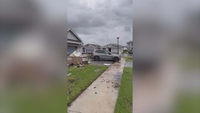 Esto es impresionante: se empiezan a ver los primeros destrozos del huracán Milton