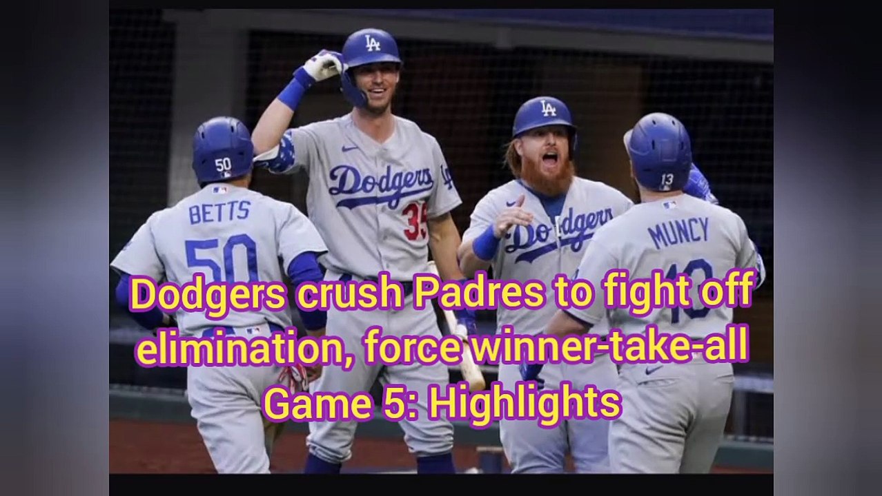 Dodgers vs padres game 5  Live score