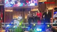 Jelang Berakhirnya Kabinet Jokowi, Basuki Iringi Sri Mulyani Nyanyikan Lagi \'Menghitung Hari\'