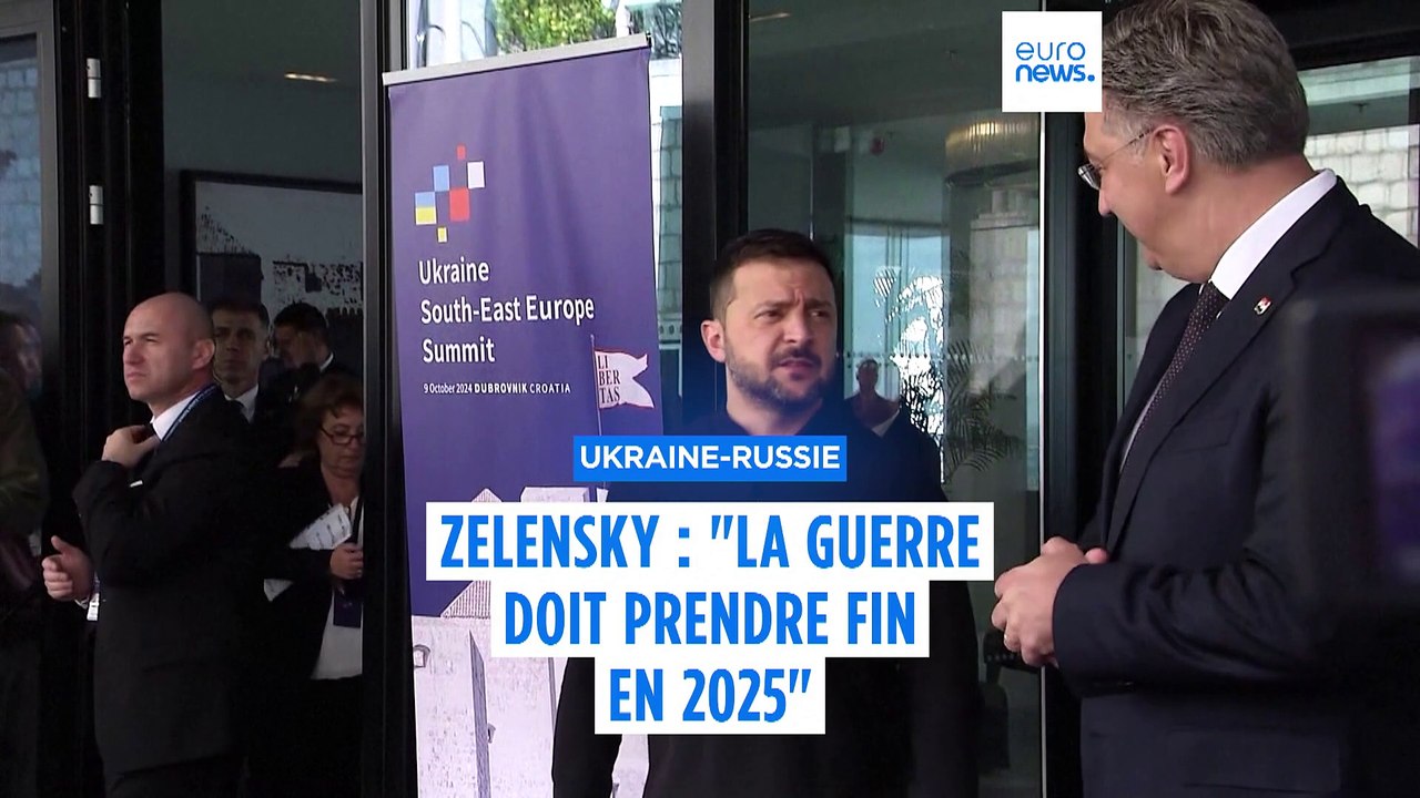 Pour Volodymyr Zelensky la guerre entre l'Ukraine et la Russie devra s'achever en 2025.