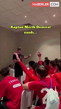 Karakteri de futbolculuğu kadar sağlam! Merih Demiral'dan U16 Milli Takım futbolcularına telefon jesti