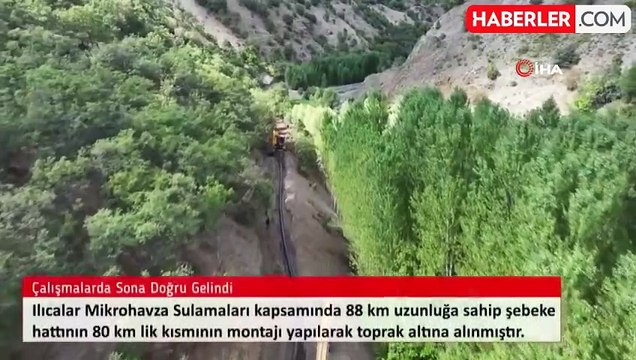 Bingöl Ilıcalar Mikrohavza Sulama Projesinde Montaj Çalışmaları İlerliyor