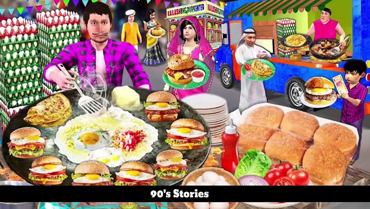 Most Ghamandi Omelette Burger Wala Street Food Seller Hindi Kahaniya Hindi Stories New Moral Stories