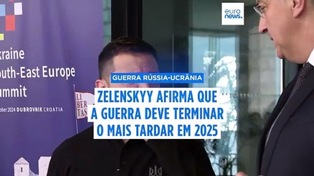 Presidente Zelenskyy: A guerra da Rússia na Ucrânia deve terminar o mais tardar em 2025