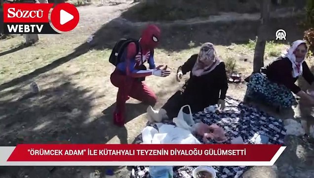 Örümcek Adam ile Kütahyalı teyzenin diyaloğu gülümsetti