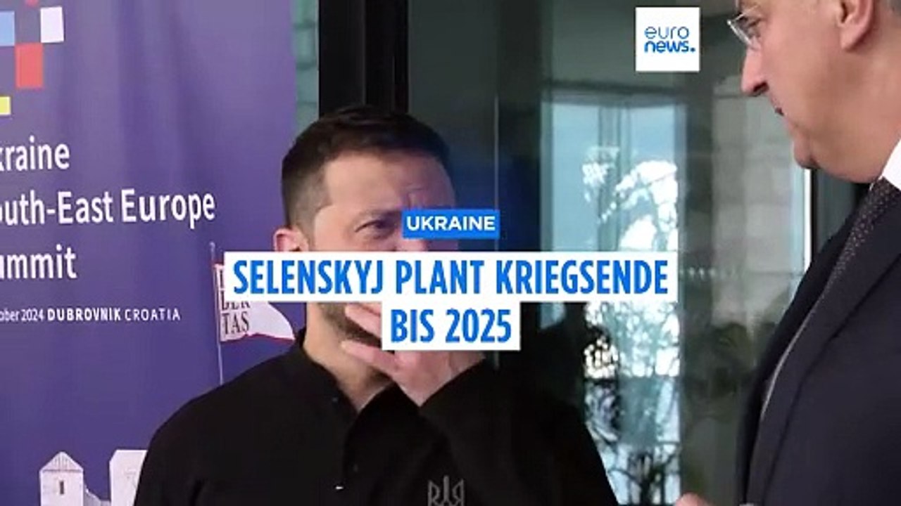 'Den Krieg bis 2025 beenden' - Selenskyj stellt Pläne in Kroatien vor