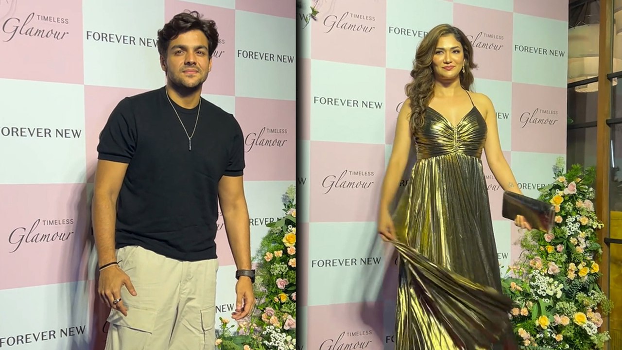 Ridhima Pandit & Ashish Chanchlani's Glamorous Entries At The Timeless Glamour Night In Bandra