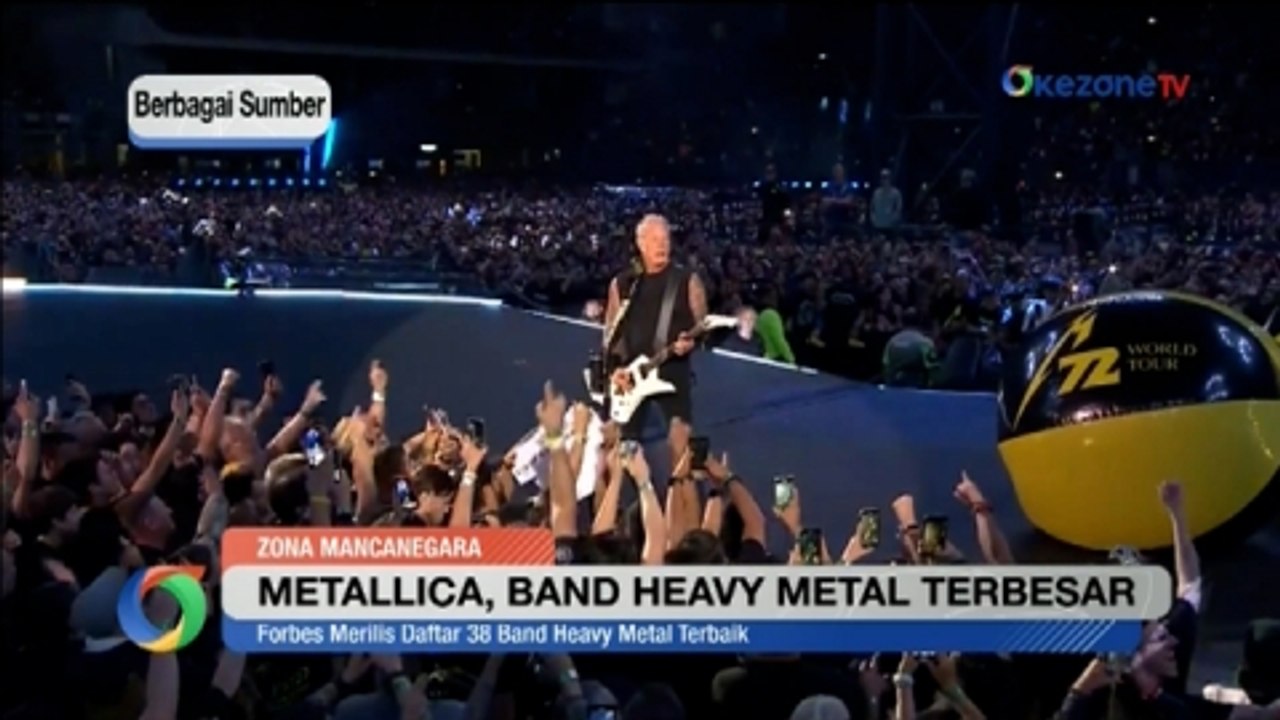Metallica Duduki Posisi Teratas Daftar Band Genre Heavy Metal Terbesar di Dunia
