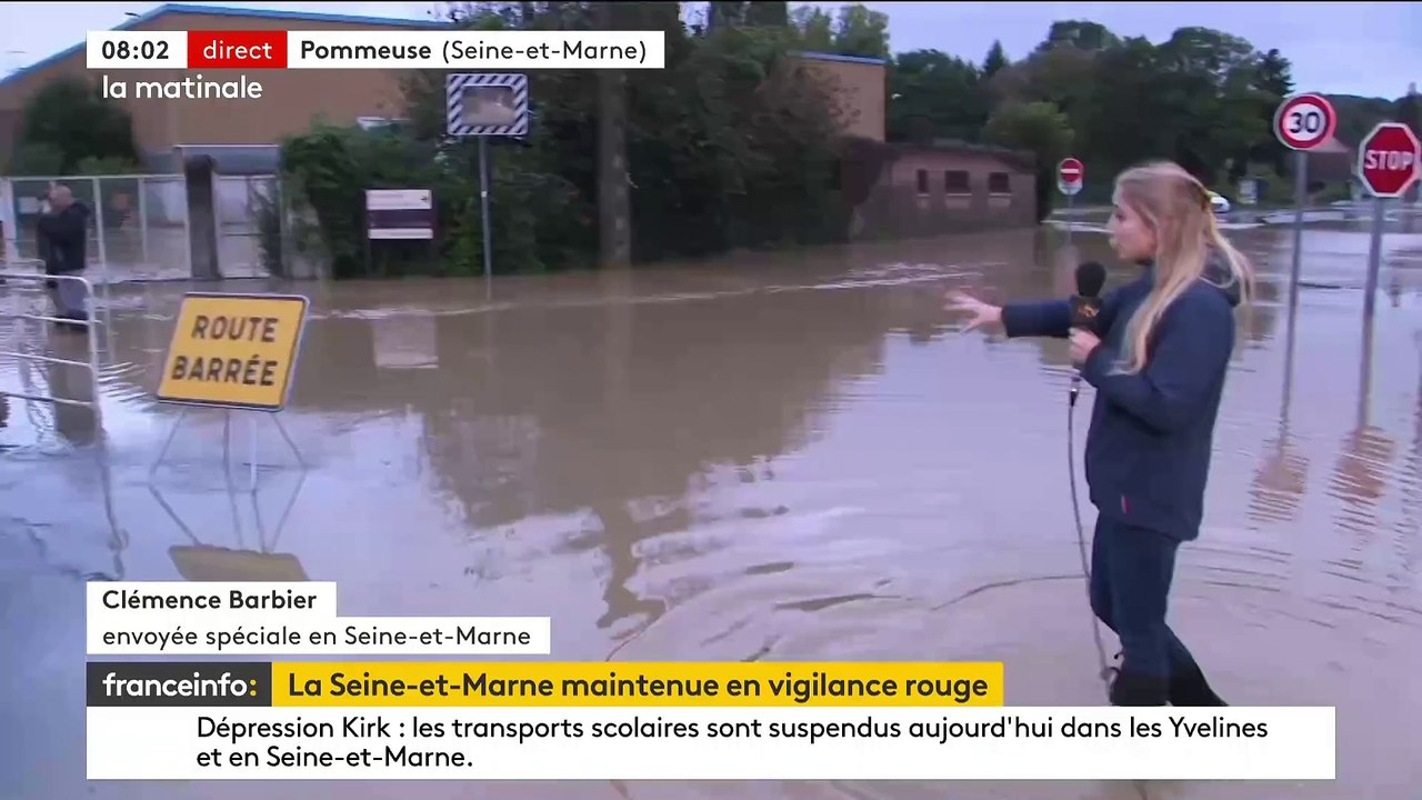 Tempête Kirk: La Seine-et-Marne reste ce matin en alerte rouge crues - Plus de 67.000 clients privés d'électricité, principalement dans le sud-ouest de la France