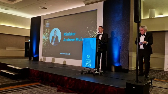 Agriculture Minister Andrew Muir at the NI Farming Awards 2024