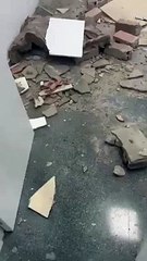 El huracán 'Kirk' derrumba el techo de una clase en la Universidad de Valladolid