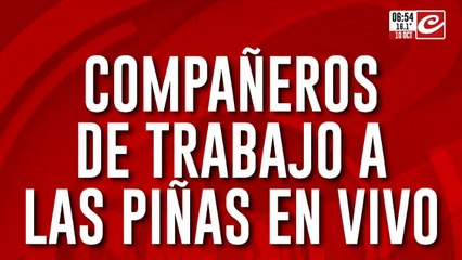 Descargar video: Se agarraron a las trompadas mientras el noticiero se transmitía en vivo