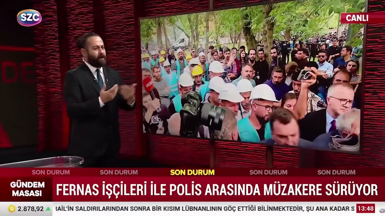 Fernas işçilerine polis engeli