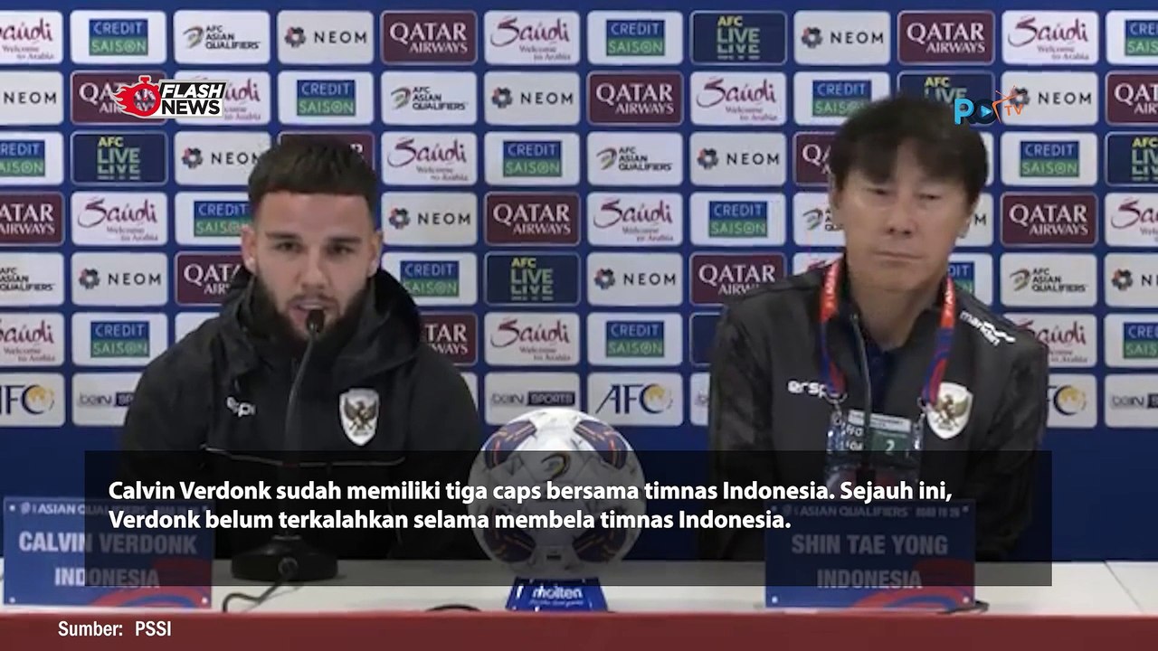 BELUM PERNAH KALAH SAAT TAMPIL BELA TIMNAS INDONEISA, CALVIN VERDONK PUJI KUALITAS SKUAD GARUDA